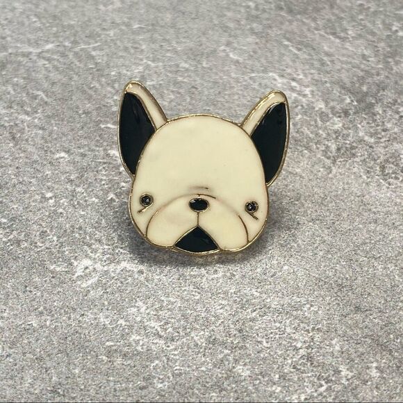 Frenchie Enamel Pin/ Brooch Lapel - Picture 2 of 6